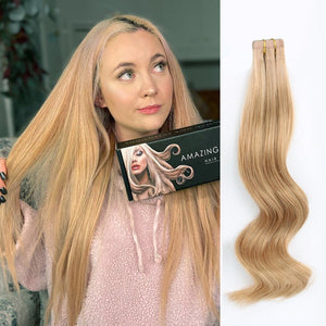 Tape In Hair Extensions #12 Golden Brown