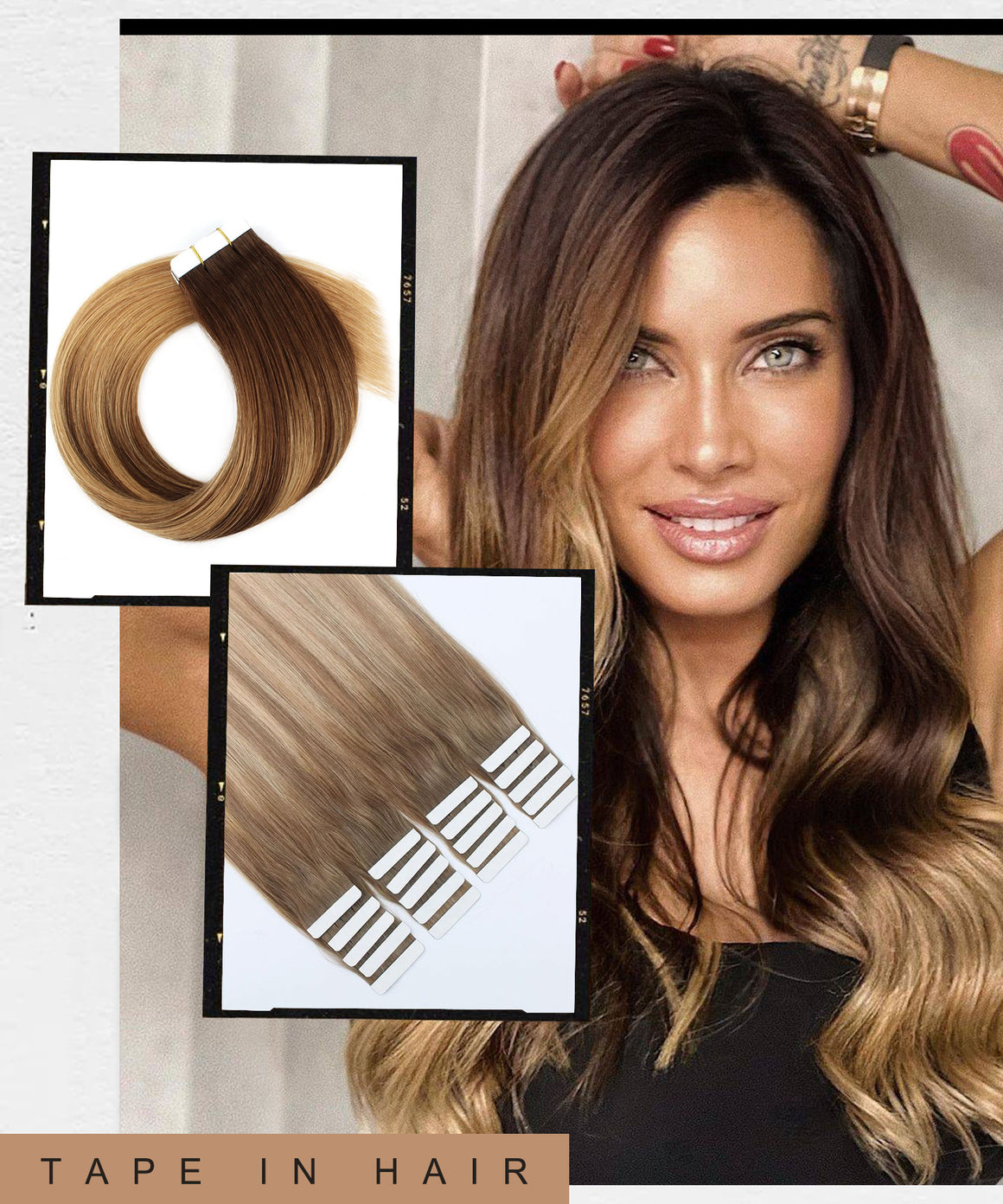 Balayage Tape In Hair Extensions