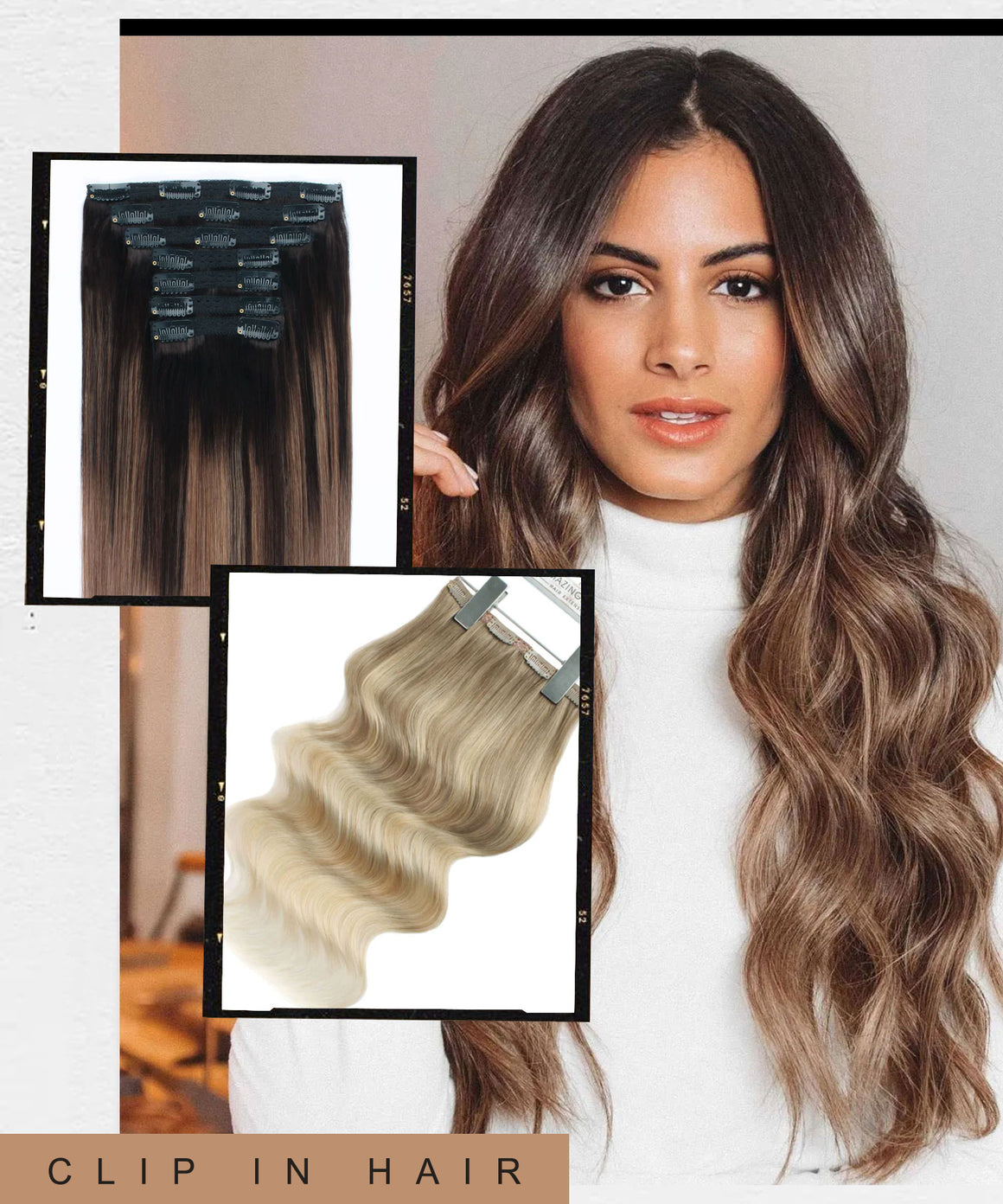 Balayage Clip In Hair Extensions