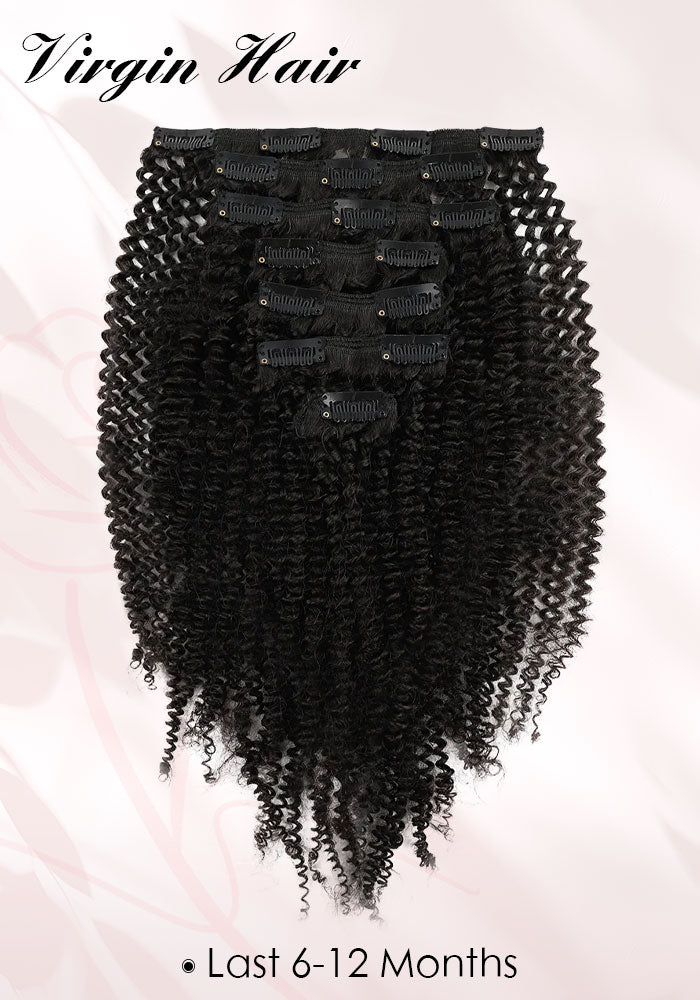 Virgin Clip In Hair for African American