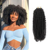Kinky Curly Tape In Hair Natural Black