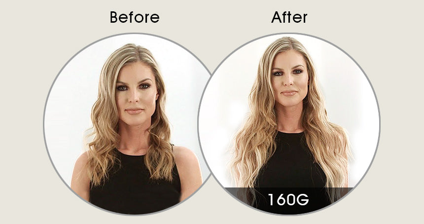160G Clip In Hair Extensions