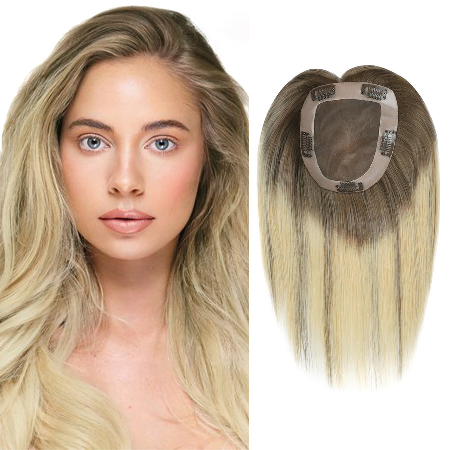 5 x 6" Mono Top Hair Topper Balayage Color B2/60#