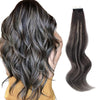 Tape In Hair Extension Rooted Highlights 1BT1B/silver