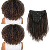 Clip in Hair Extension Afro Kinky Curly 1BT1BP4#