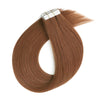 Virgin Invisible Tape in Hair Extensions Dark Auburn #33