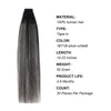 Tape In Hair Extension Rooted Highlights 1BT1B/silver