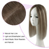 3 x 5" Mono Top Hair Topper Balayage Color 8C/60#