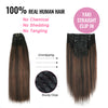 Clip in Hair Extension Yaki Straight 1BT1BP4#