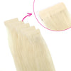 Virgin Invisible Tape in Hair Extensions Platinum Blonde #106