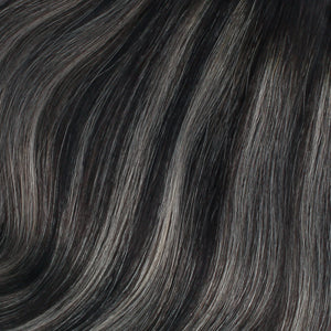 Tape In Hair Extension Rooted Highlights 1BT1B/silver