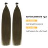 Virgin Nano Ring Hair Extensions 3# Medium Ash Brown