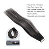 Tape In Hair Extension Rooted Highlights 1BT1B/silver