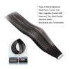 Tape In Hair Extension Rooted Highlights 1BT1B/silver