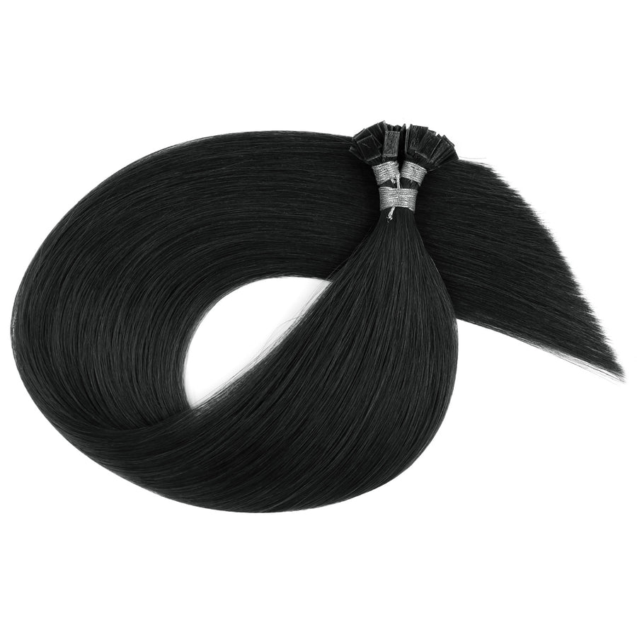 Keratin Bond Extensions Virgin Hair 1# Jet Black