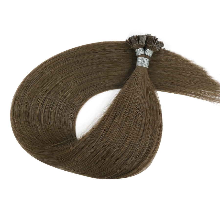 Keratin Bond Extensions Virgin Hair 4# Warm Chestnut Brown