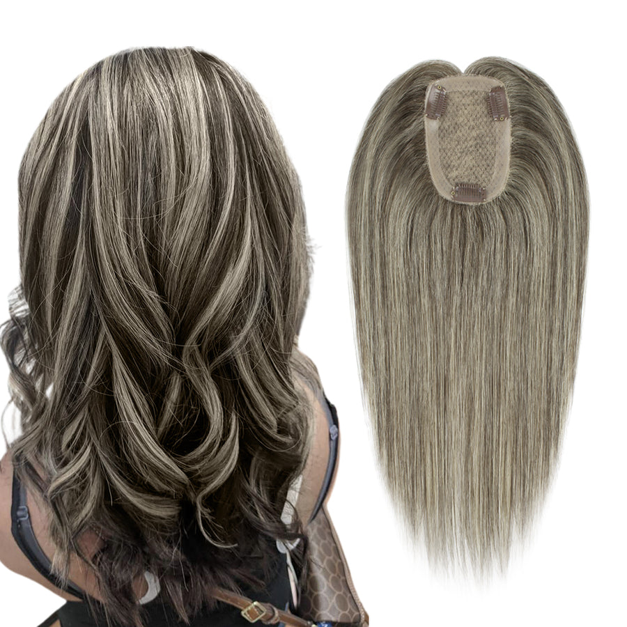 3 x 5" Silk Top Hair Topper Color M2/613#