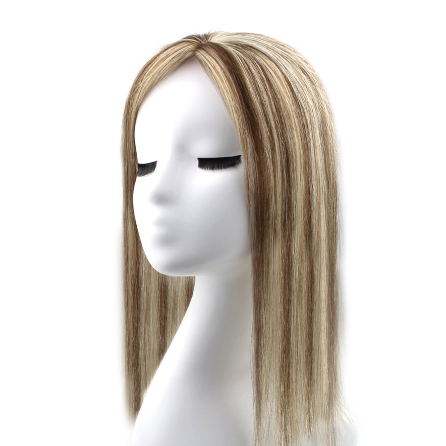3 x 5" Silk Top Hair Topper Highlights Color P4/613#