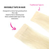 Virgin Invisible Tape in Hair Extensions Light Blonde #60