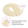 Virgin Invisible Tape in Hair Extensions Light Blonde #60