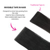 Virgin Invisible Tape in Hair Extensions Jet Black #1