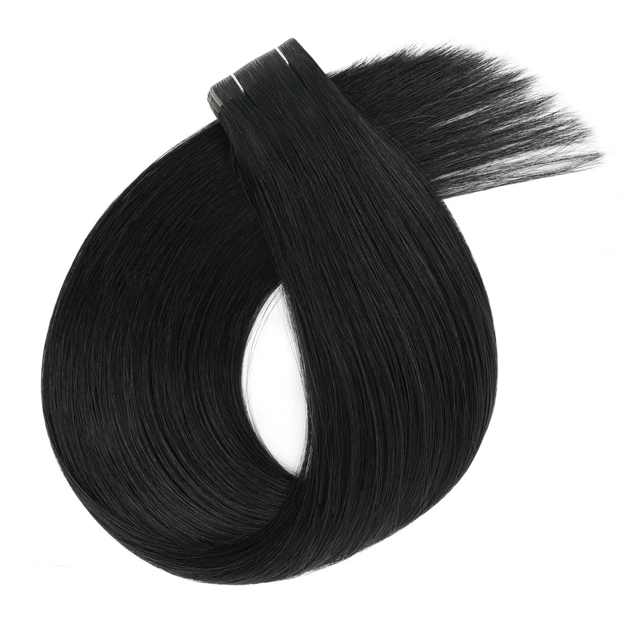 Virgin Invisible Tape in Hair Extensions Jet Black #1