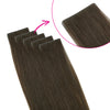 Virgin Invisible Tape in Hair Extensions Dark Chocolate Brown #2A