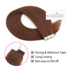 Virgin Invisible Tape in Hair Extensions Dark Auburn #30