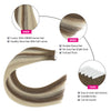 Virgin Invisible Tape in Hair Extensions Rooted Highlights #R3-P3/60