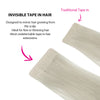 Virgin Invisible Tape in Hair Extensions Ash Blonde #603