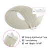 Virgin Invisible Tape in Hair Extensions Ash Blonde #603