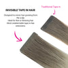 Virgin Invisible Tape in Hair Extensions Ombre #T16A/60A