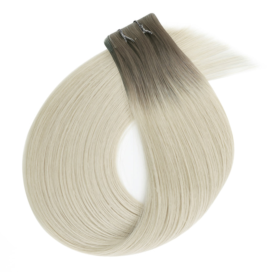 Virgin Invisible Tape in Hair Extensions Ombre #T16A/60A