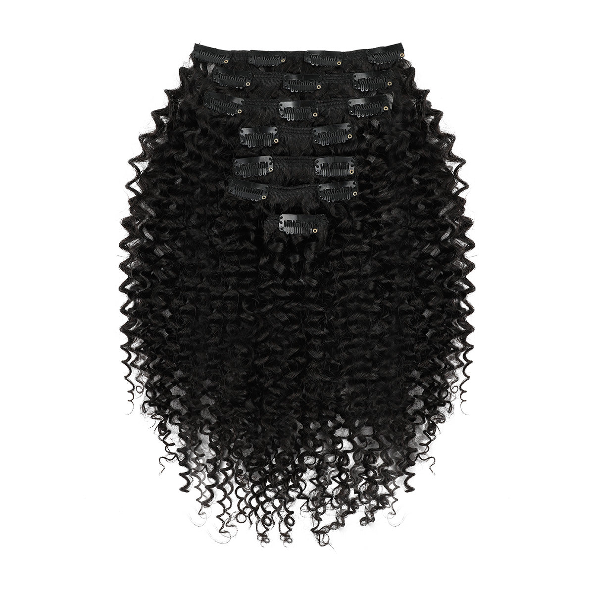 Jerry Curly Clip-In Extensions Virgin Human Hair