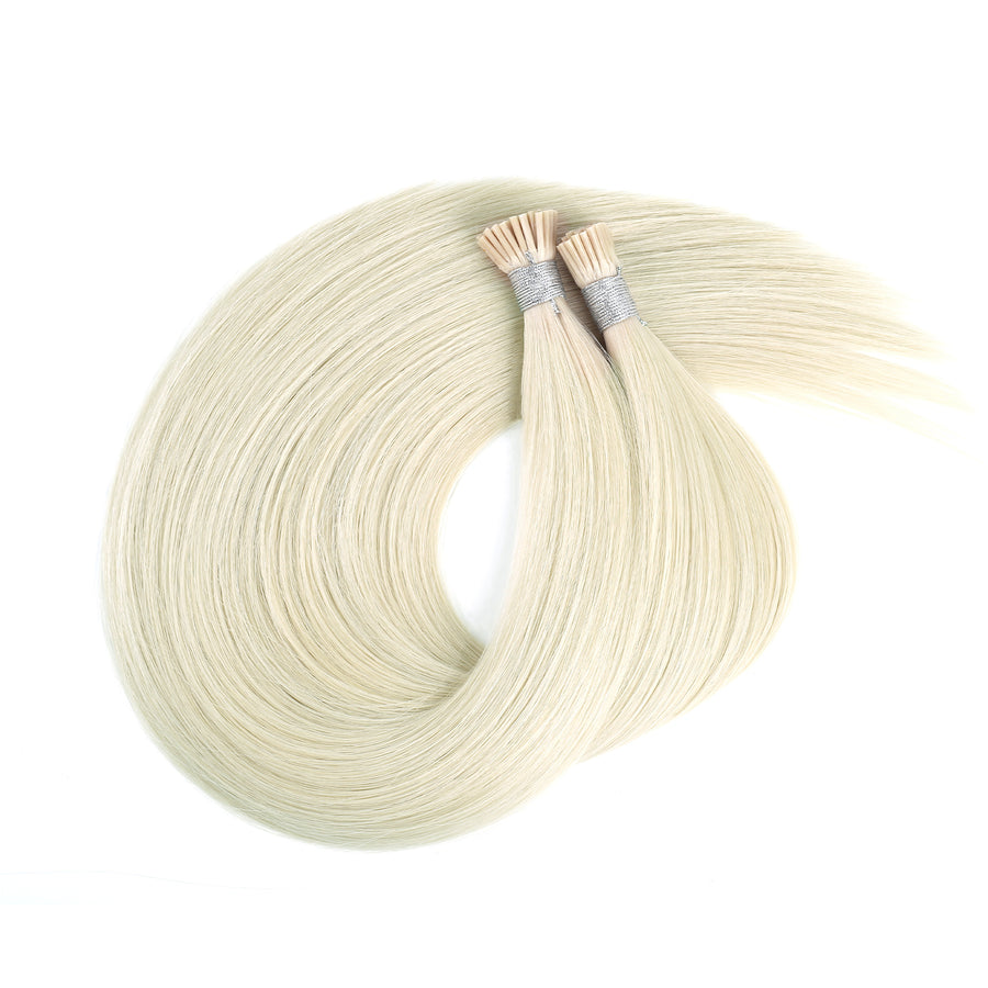 I Tip Hair Extensions Virgin Hair 60# Light Blonde