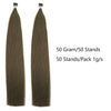 I Tip Hair Extensions Virgin Hair 3#  Medium Ash Brown