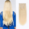 120g clip in hair extensions beach blonde 613#|var-31950163673160