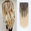 120g clip in hair extensions balayage #8/60 16"|var-31955963314248