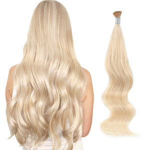 I Tip Hair Extensions #60 Platinum Ash Blonde