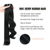 105G Jet Black 1# Clip in Hair Extensions