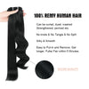 105G Jet Black 1# Clip in Hair Extensions 14inch