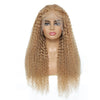 Honey Blonde Kinky Curly Wig Lace Front 13x4 Human Hair Wig Brazilian Human Hair 150% Density