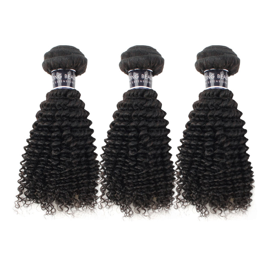 Kinky curly 100% human remy hair weave|var-31963607269448