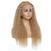 Honey Blonde Kinky Curly Wig Lace Front 13x4 Human Hair Wig Brazilian Human Hair 150% Density