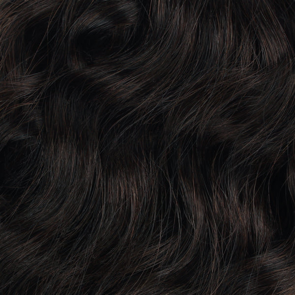 Curly Tape In Hair #1B Off Black 18 inch