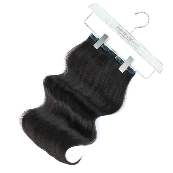 160g Off Black 1B# Clip In Hair Extensions 20
