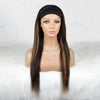 Headband Wigs Silky Straight Human Hair Glueless Wigs, Get Free Headband