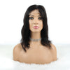 Bob Wigs 4X4 Lace Wigs Wavy Human Hair Wigs Highlight Natural Black 150% Density