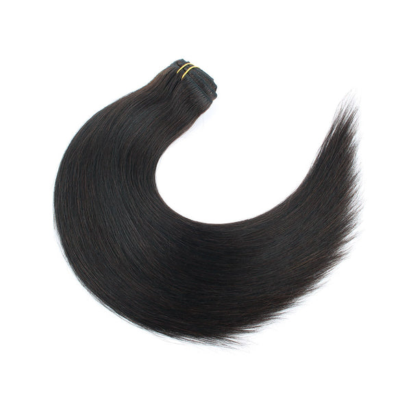 160g Off Black 1B# Clip In Hair Extensions 20