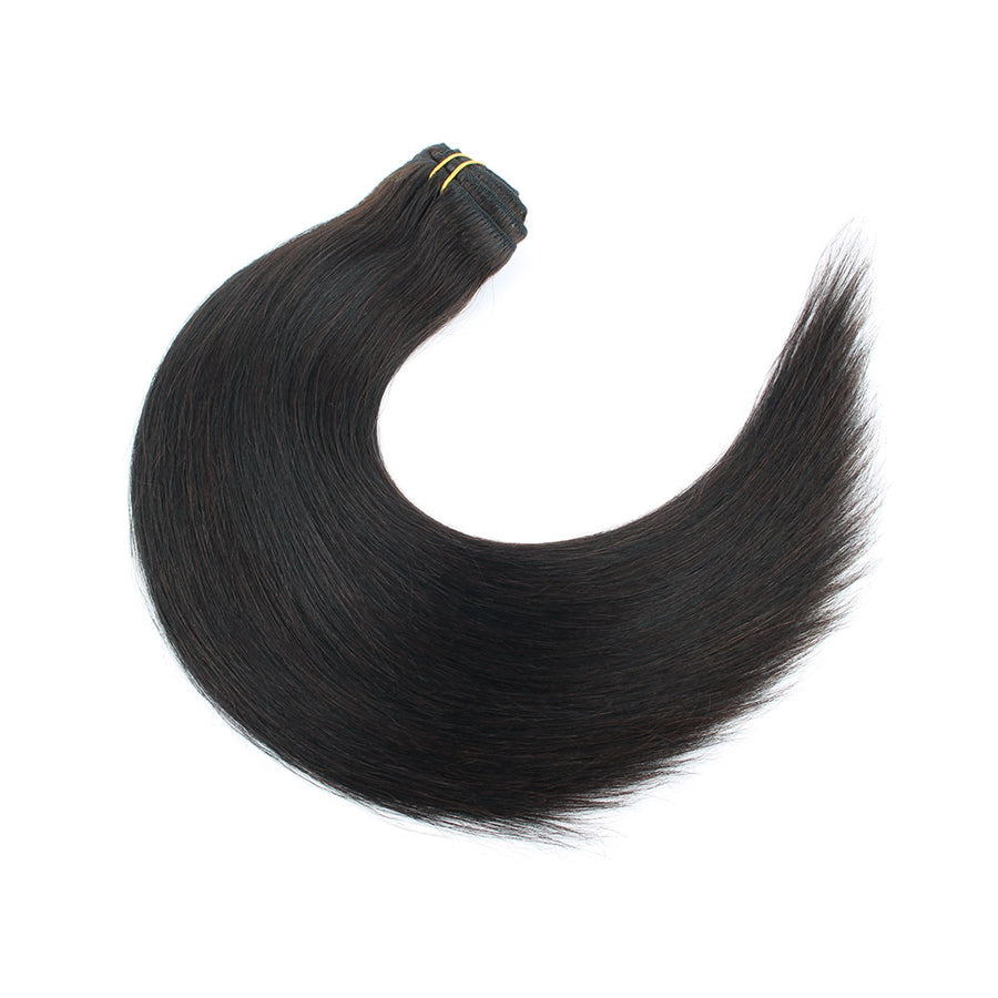 160g Off Black 1B# Clip In Hair Extensions 20"
